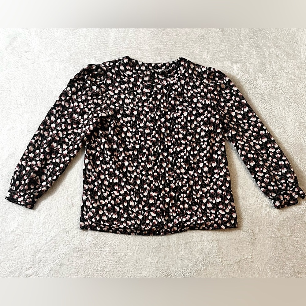 Vintage Addenda Floral Patterned‎ Blouse Size Small